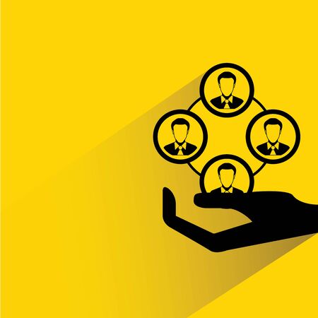 organization chart, manpower managementのイラスト素材