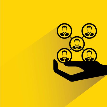 organization chart, manpower managementのイラスト素材