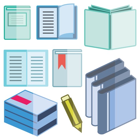 book iconsのイラスト素材
