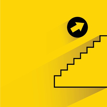 up stair way signのイラスト素材