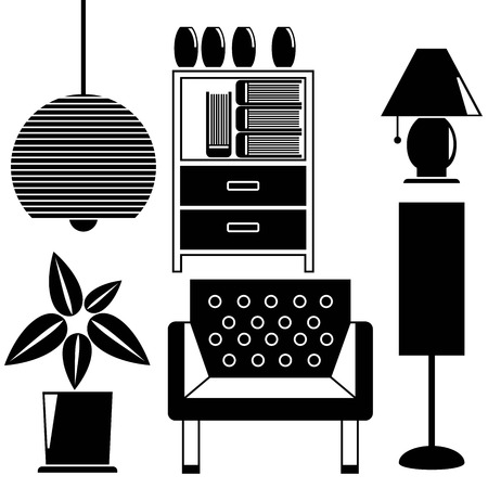 interior decorationのイラスト素材
