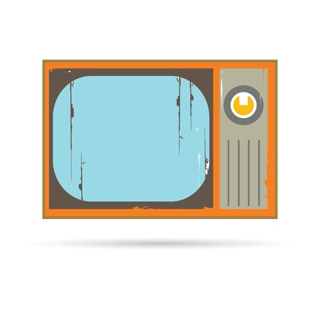 grunge televisionのイラスト素材
