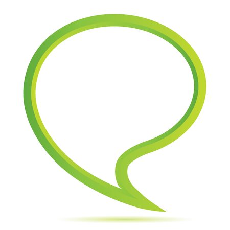 green speech bubbleのイラスト素材
