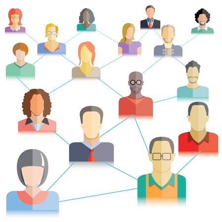 people networkのイラスト素材