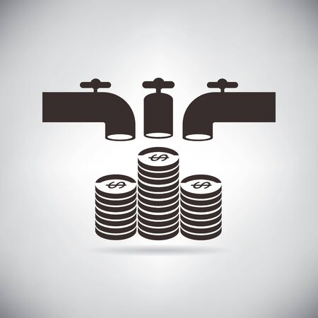 monetization crowd funding conceptのイラスト素材