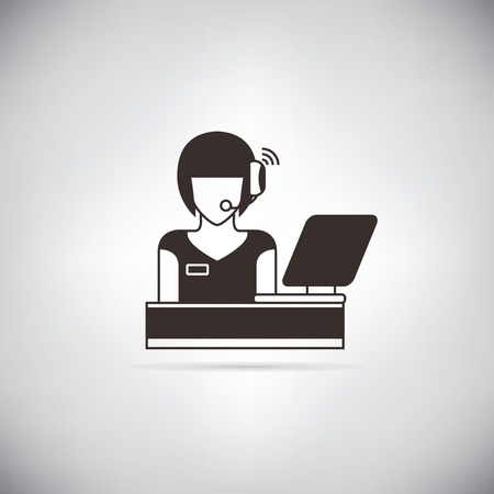 customer serviceのイラスト素材