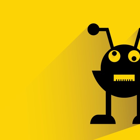 cute robot cartoonのイラスト素材