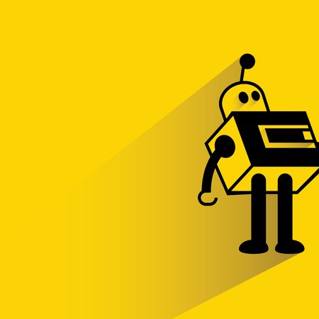 cute robot cartoonのイラスト素材