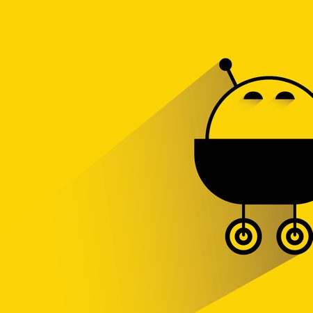 cute robot cartoonのイラスト素材