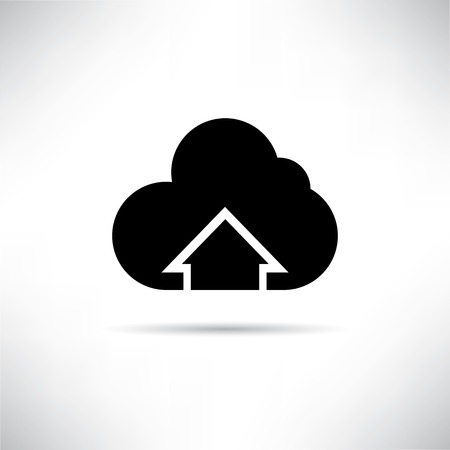 cloud uploadのイラスト素材