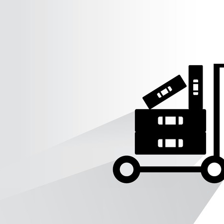 trolley luggageのイラスト素材