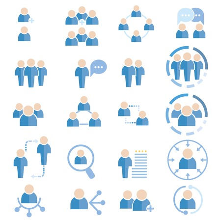 people iconsのイラスト素材
