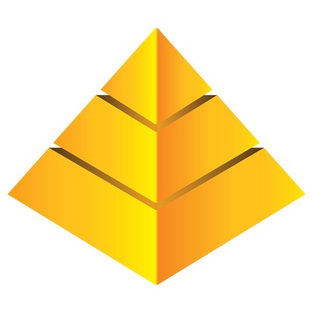 pyramid chartのイラスト素材