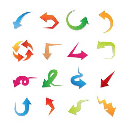 color arrowsのイラスト素材