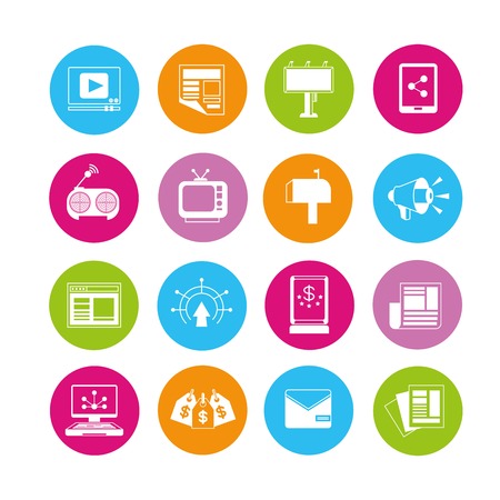 advertising icons advertising icons