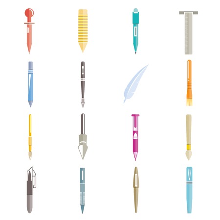 pen iconsのイラスト素材