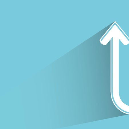 arrow, up side wayのイラスト素材