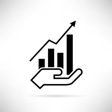 financial chartのイラスト素材