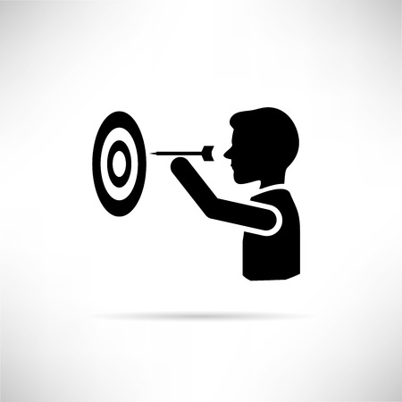 darts targetのイラスト素材