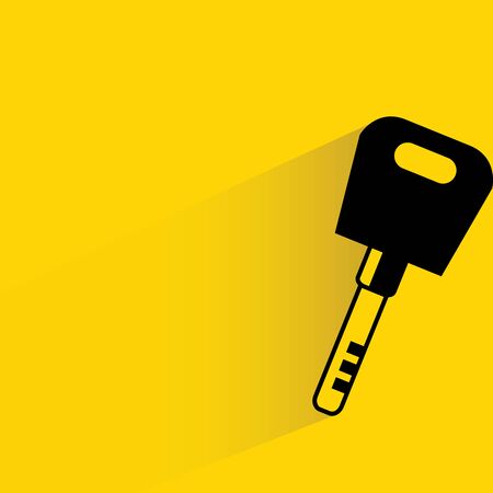 key on yellowのイラスト素材