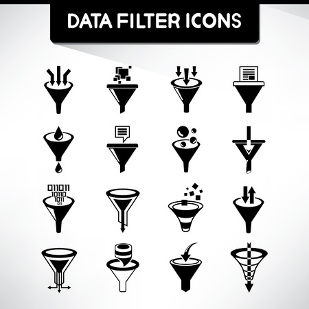 data filter iconsのイラスト素材
