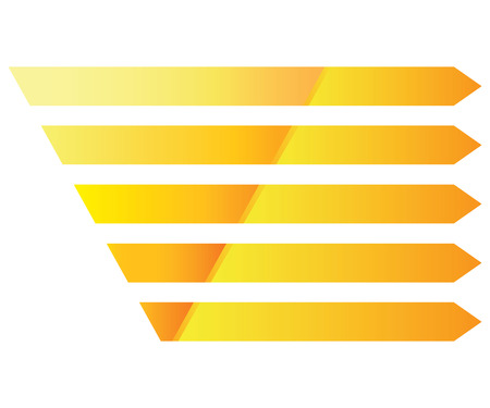 yellow pyramid diagramのイラスト素材
