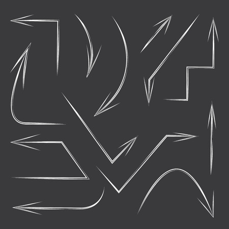 sketch arrowsのイラスト素材