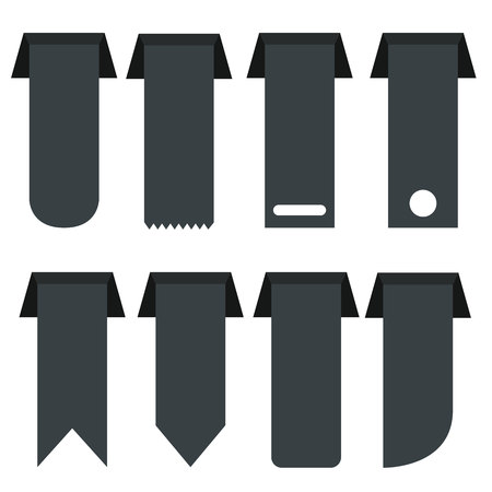 black label banners, black ribbonsのイラスト素材