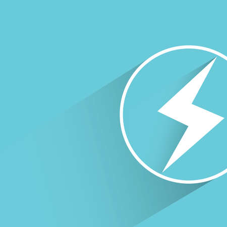 electricity power on blue backgroundのイラスト素材