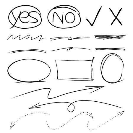 check mark, circlesのイラスト素材