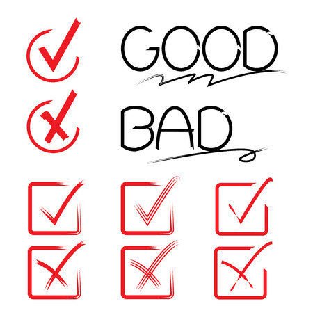 check mark, markersのイラスト素材