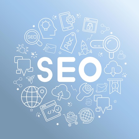 search engine optimizationのイラスト素材