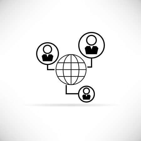 social networkのイラスト素材