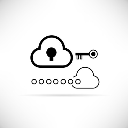 cloud securityのイラスト素材