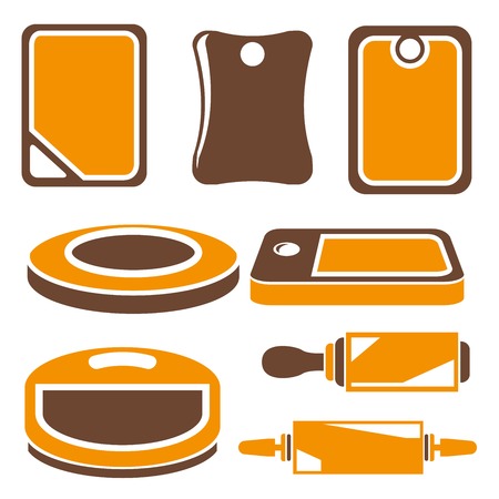 kitchen cutting boardsのイラスト素材