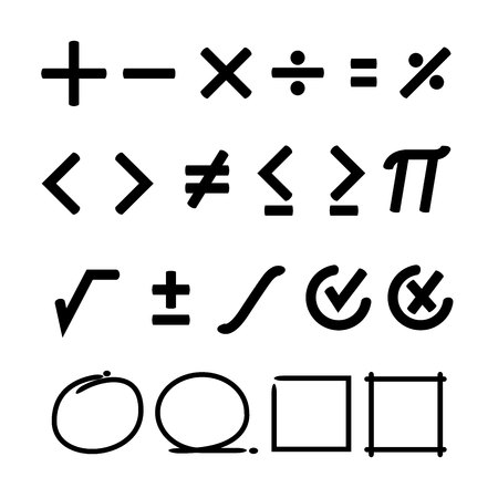math signのイラスト素材