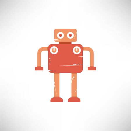 robot cartoonのイラスト素材