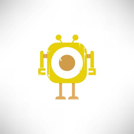 robot mascotのイラスト素材