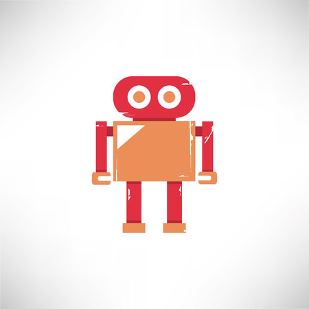 cute robotのイラスト素材