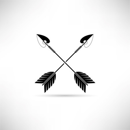 cross arrows, dartのイラスト素材