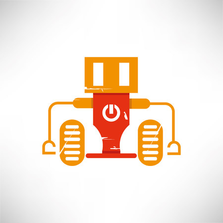 cartoon robotのイラスト素材