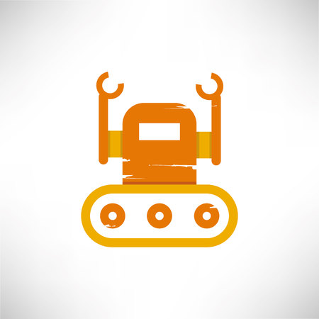 cartoon robotのイラスト素材