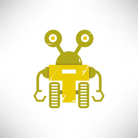 cartoon robotのイラスト素材