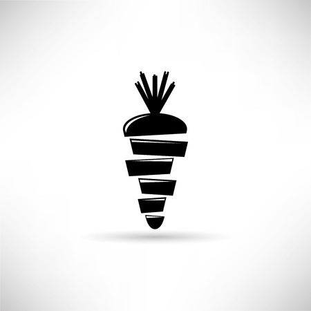 Carrot icon vector illustration.のイラスト素材