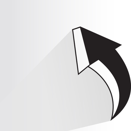 Arrow up flat design icon.のイラスト素材