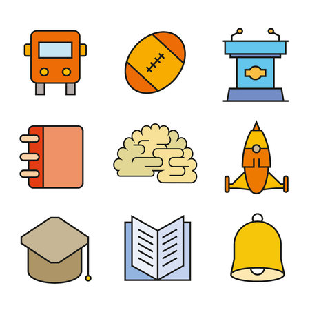 Education icons setのイラスト素材