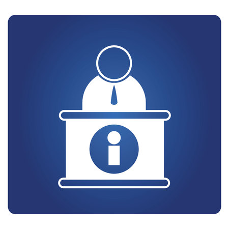 Reception desk, register pointのイラスト素材