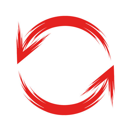 Arrows circle vector illustrationのイラスト素材