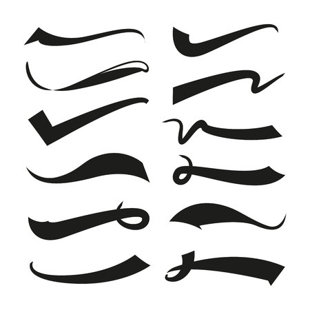 Vintage banners or tails setのイラスト素材