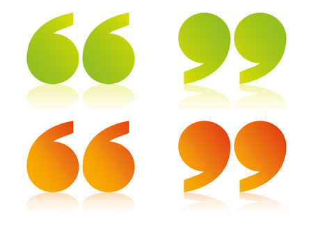 Colorful quote symbolsのイラスト素材